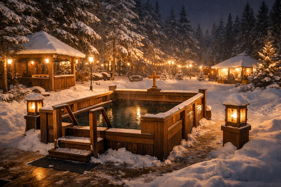 Крещенские купания: организованное купание в освященной купели