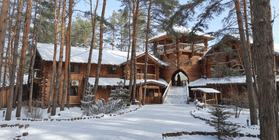 турбаза зимой