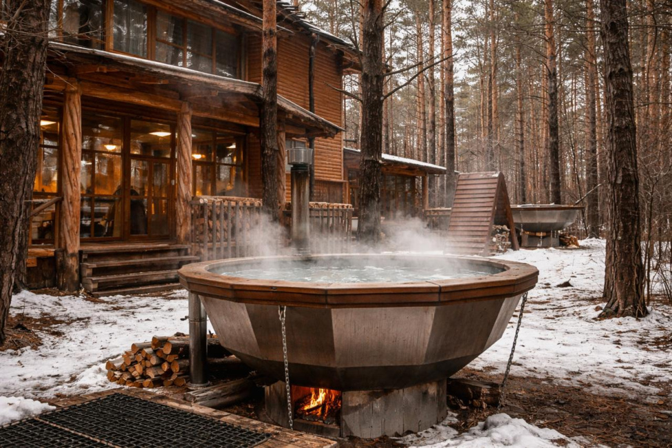 Банный чан в СПА: загородный отдых с пользой для тела