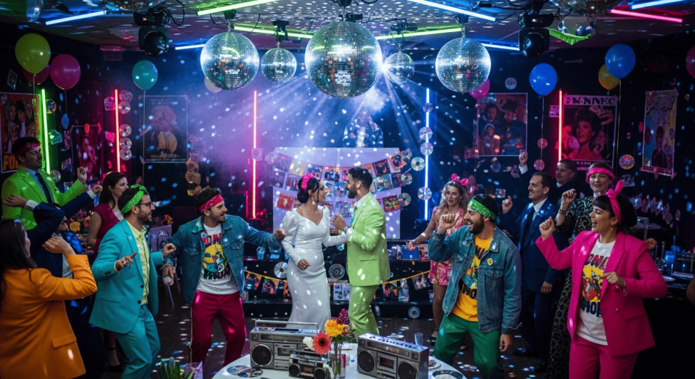 свадьба в стиле девяностых